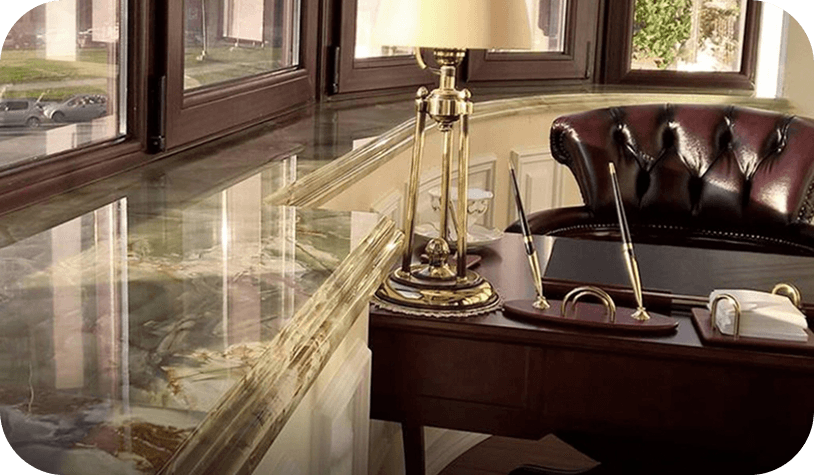 Барная стойка из оникса - Пример выполненной работы